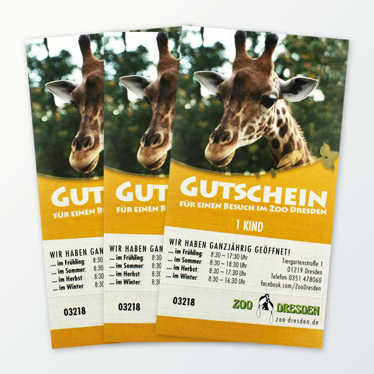 1 Kinder-Tageskarte für den Zoo Dresden